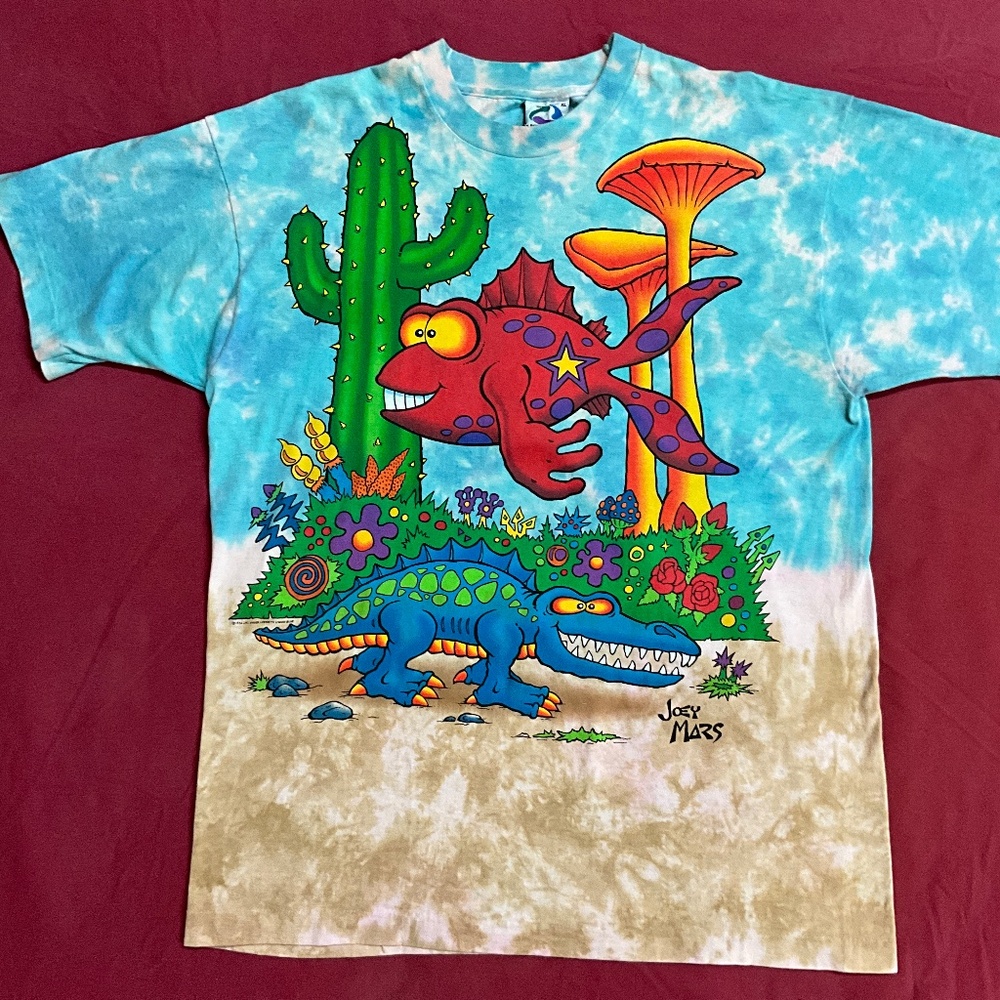 Liquid Blue Joey Mars 1992 rare vintage T-shirt X-large Tie Dye